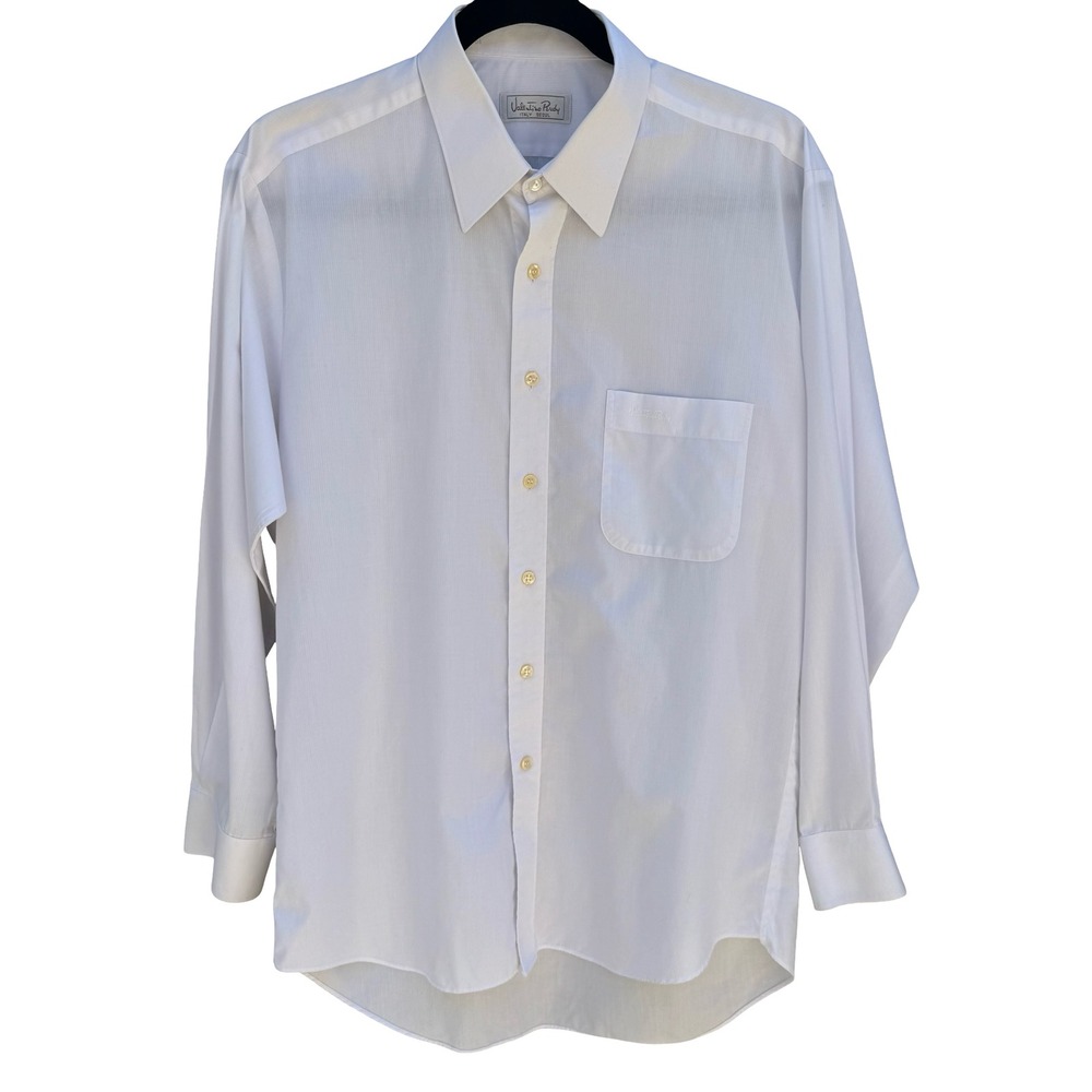 Valentino Rudy‎ Italian Vintage Business Minimalist Shirt Corporate White Mens L